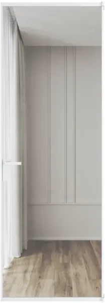 Алюминиевая дверь Profil Doors 1AT Вайт Прозрачное