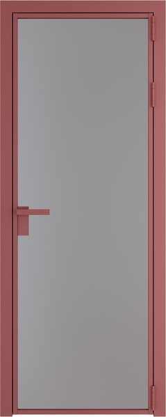 Алюминиевая дверь Profil Doors 1 AG Красный антрацит Монохром серый