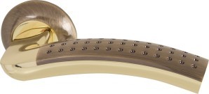 Ручка Armadillo (Армадилло) раздельная R.LD54.Libra26 (Libra LD26) AB/GP-7 бронза/золото
