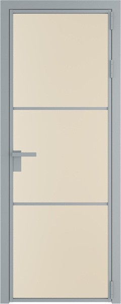 Алюминиевая дверь Profil Doors 13 AG Серебро Монохром жемчуг