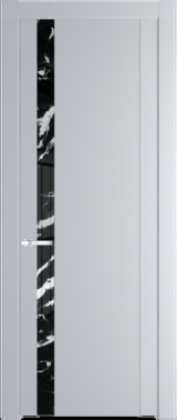 Межкомнатная дверь Profil Doors 1.2 P Нефи черный узор серебро Лайт Грей (RAL 870-01)