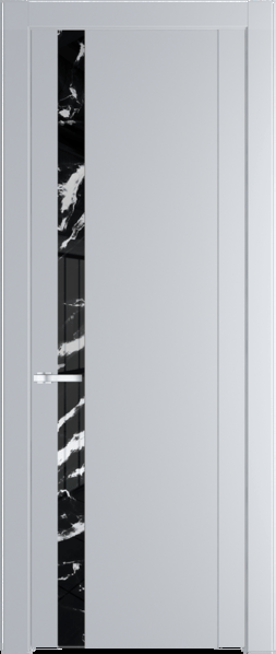 Межкомнатная дверь Profil Doors 1.2 P Нефи черный узор серебро Лайт Грей (RAL 870-01)