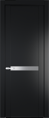 Межкомнатная дверь Profil Doors 1.4 P Монохром серебро (серебро матлак) Блэк