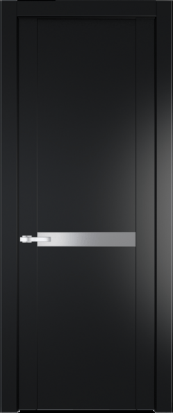 Межкомнатная дверь Profil Doors 1.4 P Монохром серебро (серебро матлак) Блэк