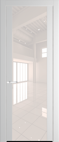 Межкомнатная дверь Profil Doors 1.7 P Lacobel Перламутровый лак Крем Вайт (RAL 120-02)