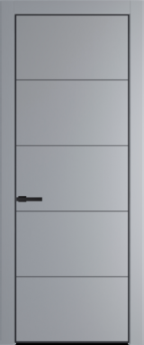 Межкомнатная дверь Profil Doors 15 PE Смоки (RAL 870-02) Черный матовый RAL9005