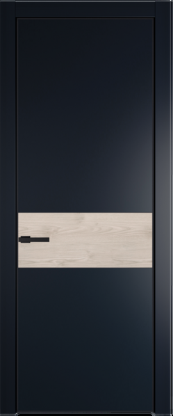 Межкомнатная дверь Profil Doors 17 PE Lacobel Белый лак Сэнд Черный матовый RAL9005 Каштан светлый