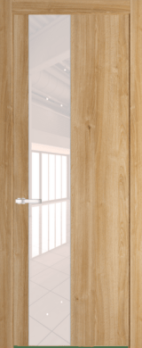Межкомнатная дверь Profil Doors 19 NW Lacobel Перламутровый лак Дуб Карамель