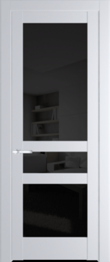 Межкомнатная дверь Profil Doors 4.5.2 PD Вайт (RAL 110 96 02) Черное тонированное
