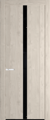 Межкомнатная дверь Profil Doors 1.8 N Lacobel Черный лак Каштан светлый