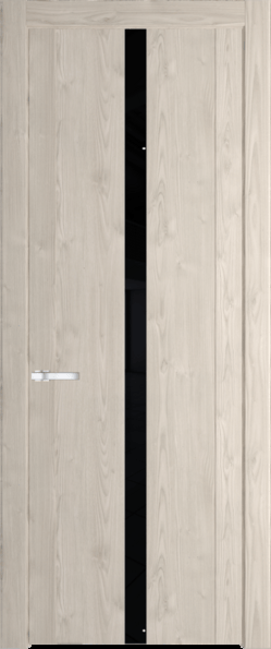 Межкомнатная дверь Profil Doors 1.8 N Lacobel Черный лак Каштан светлый