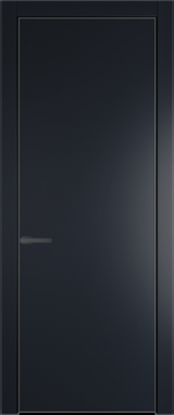 Межкомнатная дверь Profil Doors 1 PA Серая ночь Нэви Блу (RAL 7016)