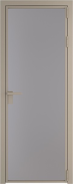 Алюминиевая дверь Profil Doors 1 AG Никель матовый Монохром серый