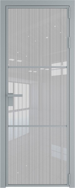 Алюминиевая дверь Profil Doors 13 AG Серебро Страйп