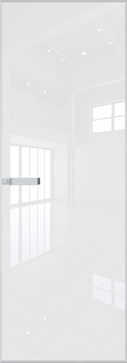 1AGN Белый матовый RAL9003 стекло Lacobel Белый лак