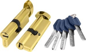 Цилиндровый Punto (Пунто) механизм (Z402/90) Z4002Knob90(40+10+40) с вертушкой PB латунь