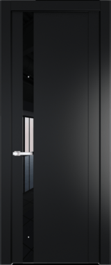 Межкомнатная дверь Profil Doors 1.2 P Lacobel Черный лак Блэк