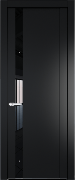 Межкомнатная дверь Profil Doors 1.2 P Lacobel Черный лак Блэк