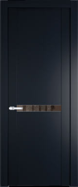 Межкомнатная дверь Profil Doors 1.4 P Зеркало бронзовое Нэви Блу (RAL 7016)