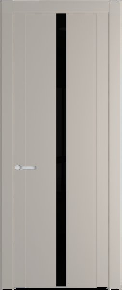 Межкомнатная дверь Profil Doors 1.8 P Lacobel Черный лак Сэнд