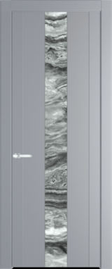 Межкомнатная дверь Profil Doors 1.9 P Атриум серебро Смоки (RAL 870-02)