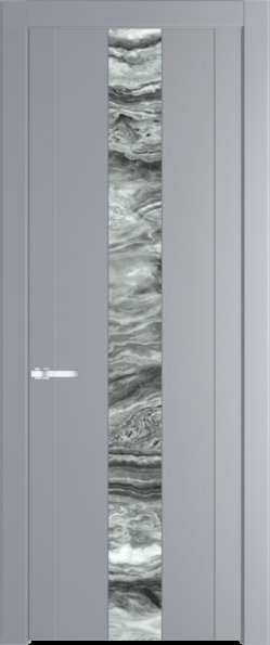 Межкомнатная дверь Profil Doors 1.9 P Атриум серебро Смоки (RAL 870-02)