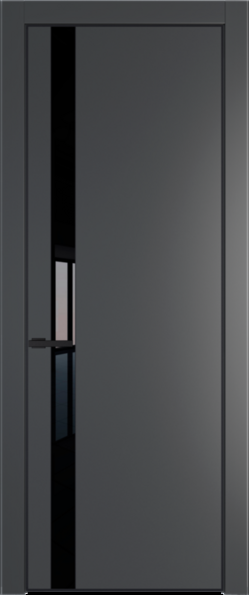 Межкомнатная дверь Profil Doors Orange 18 PE.O Черный лак Графит (Pantone 425С) Черный матовый RAL9005