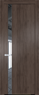 Межкомнатная дверь Profil Doors 1.2 N Зеркало Дуб Тобакко