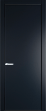 Межкомнатная дверь Profil Doors 16 PA Серебро Нэви Блу (RAL 7016)