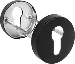 Накладка Fuaro (Фуаро) под цилиндр ET.R.DSS201-02 (DSS-02-ET) (INOX 201) BLACK