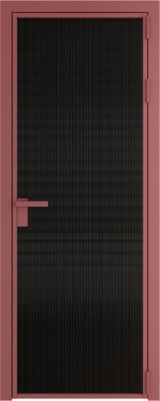 Алюминиевая дверь Profil Doors 1 AG Красный антрацит Мору черное