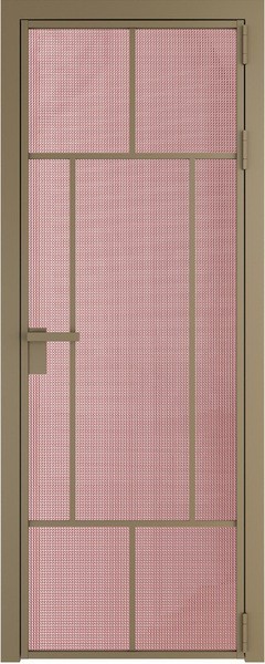 Алюминиевая дверь Profil Doors 10 AG Шампань Кризет Розовый