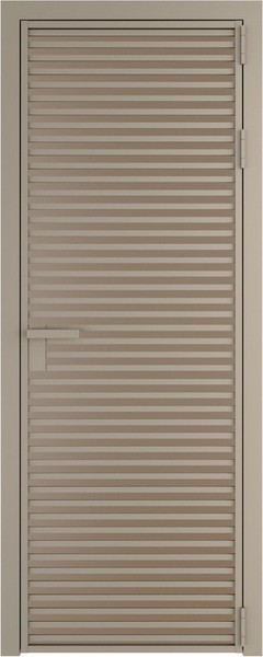 Алюминиевая дверь Profil Doors 12 AG Никель матовый Монохром капучино