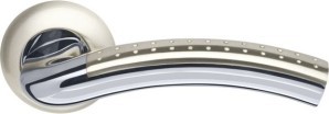 Ручка Armadillo (Армадилло) раздельная R.LD54.Libra26 (Libra LD26) SN/CP-3 матовый никель/хром TECH (кв. 8х140)