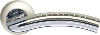 Ручка Armadillo (Армадилло) раздельная R.LD54.Libra26 (Libra LD26) SN/CP-3 матовый никель/хром TECH (кв. 8х140)
