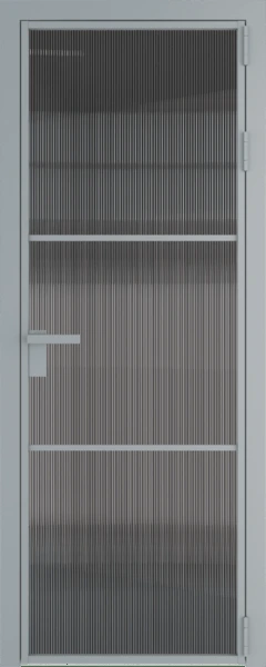 Алюминиевая дверь Profil Doors 13 AG Серебро Мору тонированное