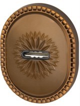 Накладка Armadillo (Армадилло) на сувальдный замок ESC.S-auto.CL/OV (PS-DEC CL) BB-17 коричневая бронза