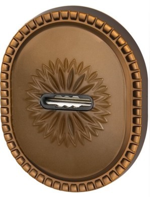 Накладка Armadillo (Армадилло) на сувальдный замок ESC.S-auto.CL/OV (PS-DEC CL) BB-17 коричневая бронза