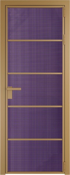 Алюминиевая дверь Profil Doors 14 AG Золото Кризет Фиолетовый