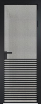 Алюминиевая дверь Profil Doors 16 AG Черный матовый RAL9005 Рэте