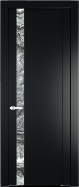 Межкомнатная дверь Profil Doors 1.2 P Атриум серебро Блэк