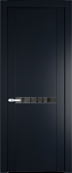 Межкомнатная дверь Profil Doors 1.4 P Зеркало серое Нэви Блу (RAL 7016)