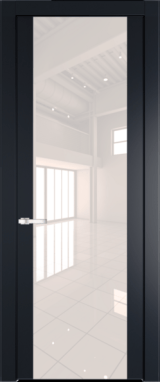 Межкомнатная дверь Profil Doors 1.7 P Перламутровый лак Нэви Блу (RAL 7016)