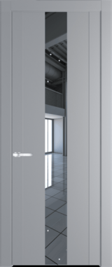 Межкомнатная дверь Profil Doors 1.9 P Зеркало Смоки (RAL 870-02)