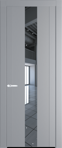 Межкомнатная дверь Profil Doors 1.9 P Зеркало Смоки (RAL 870-02)
