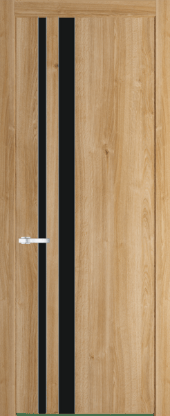 Межкомнатная дверь Profil Doors 20 NW Монохром черный Дуб Карамель
