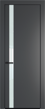 Межкомнатная дверь Profil Doors Orange 18 PE.O Белый лак Графит (Pantone 425С) Черный матовый RAL9005