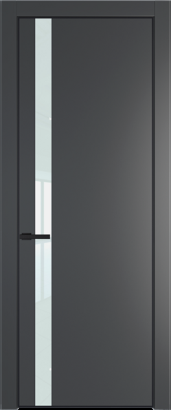 Межкомнатная дверь Profil Doors Orange 18 PE.O Белый лак Графит (Pantone 425С) Черный матовый RAL9005