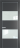 Межкомнатная дверь Profil Doors 22 PA Серебро Lacobel Белый лак Графит (Pantone 425С)