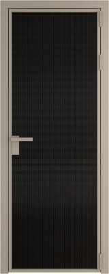 Алюминиевая дверь Profil Doors 1 AG Никель матовый Мору черное